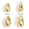 Picture of Brass Charms 14K Real Gold Plated Drop 3D