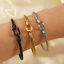 Imagen de 1 Unidad Enchapado al Vacío Ecológico Sencillo & Casual Elegante Multicolor 304 Acero Inoxidable Herradura Brazalete Unisexo Fiesta