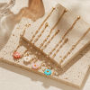 Picture of Brass Pastoral Style Bracelets Daisy Flower Gold Plated Multicolor