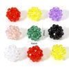 Imagen de 5 Unidades Vidrio Cuentas para la Fabricación de Joyas con Dijes de Bricolaje Bola, Multicolor Aprox 17mm x 15mm, Agujero: Aprox 2.4mm