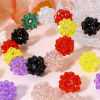 Imagen de 5 Unidades Vidrio Cuentas para la Fabricación de Joyas con Dijes de Bricolaje Bola, Multicolor Aprox 17mm x 15mm, Agujero: Aprox 2.4mm