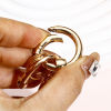 Picture of Zinc Based Alloy & PU Keychain & Keyring Rectangle 10cm x 2.8cm