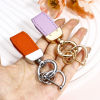 Picture of Zinc Based Alloy & PU Keychain & Keyring Rectangle 10cm x 2.8cm