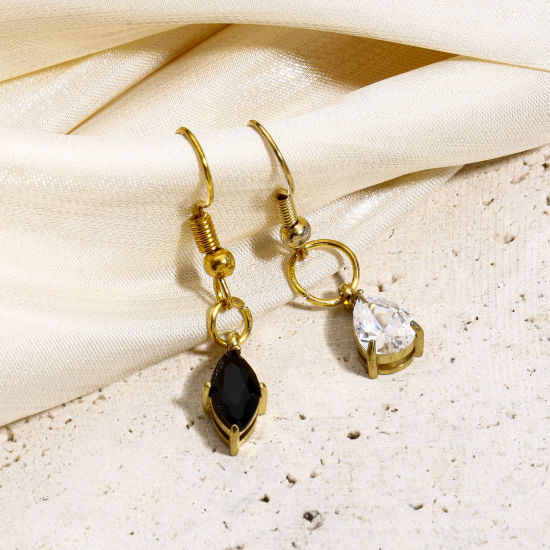 Immagine di 1 Pz 304 Acciaio Inossidabile Squisito Charms Cuore Oro Placcato Tondo Micro Spianare Trasparente Strass Rosa Cubic Zirconiae