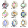 Picture of Brass & Cubic Zirconia Geometric Charms Real Gold Plated