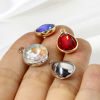 Picture of Brass & Cubic Zirconia Geometric Charms Real Gold Plated