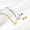 Picture of Brass Charms Real Gold Plated Bowknot 3D