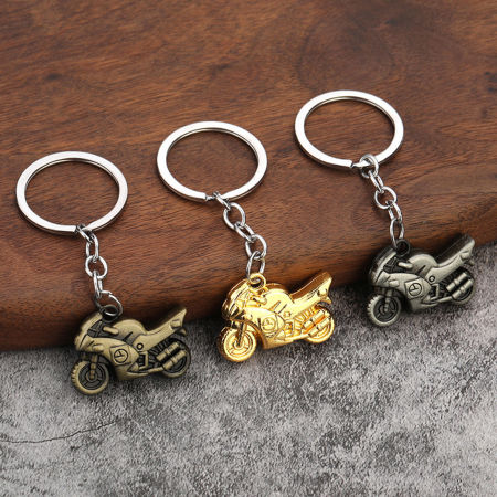 Punk Keychain & Keyring Multicolor Motorcycle