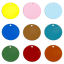 Picture of Iron Based Alloy Filigree Stamping Charms Multicolor Round Disc Painted 12mm Dia.