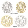 Picture of Iron Based Alloy Filigree Stamping Pendants Multicolor Texture Sparkledust