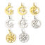 Picture of Eco-friendly 304 Stainless Steel Galaxy Charms Multicolor Pentagram Star Moon Face Hollow
