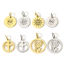 Immagine di 1 Pz Ecologico 304 Acciaio Inossidabile Religione Charms Tondo Multicolore Croce Filigrana