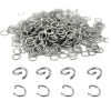Picture of 304 Stainless Steel Open Jump Rings Findings Round Silver Tone