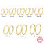Picture of Sterling Silver Hoop Earrings Round