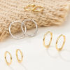 Picture of Sterling Silver Hoop Earrings Round