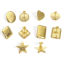 Picture of 304 Stainless Steel Ear Post Stud Earring With Loop Connector Accessories Geometric 18K Gold Plated Texture With Stoppers