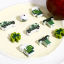 Picture of Natural Wood St Patrick's Day Spacer Beads For DIY Jewelry Making Car Green Four Leaf Clover