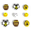 Picture of Natural Wood Spacer Beads For DIY Jewelry Making Bee Animal Multicolor