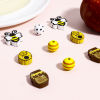 Picture of Natural Wood Spacer Beads For DIY Jewelry Making Bee Animal Multicolor