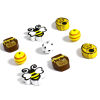 Picture of Natural Wood Spacer Beads For DIY Jewelry Making Bee Animal Multicolor