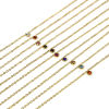Image de 1 Pièce Chaînes de Cheville en 304 Acier Inoxydable Placage sous Vide Chaîne Maille Forçat Plaqué Or 18K Rond 22cm long