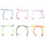 Imagen de 5 Unidades Terylene Trenzado Pulseras Semiacabadas para Hacer Joyas Hechas a Mano. Multicolor Ajustable