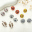 Bild von 1 Paar Sport Ohrring Ohrstecker Volleyball Bunt Zirkon