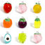 Immagine di 10 Pz Resina Charms Frutta 3D Tono Argento Multicolore
