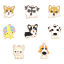 Imagen de 10 Unidades Zamak Colgantes Charms Chapado en Oro Multicolor Perro Gato Esmalte