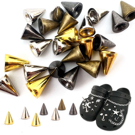 Picture of Alloy Punk Rivets Spike Studs Cone Multicolor 10x7mm