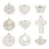 Immagine di 2 Pz 304 Acciaio Inossidabile Charms Geometrica Tono Argento