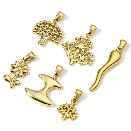 Изображение 1 ШТ вакуумное покрытие 304 Нержавеющая Сталь Подвески 18K позолоченный