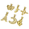 Picture of Vacuum Plating 304 Stainless Steel Charm Pendant 18K Gold Plated
