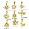 Image de 1 Pièce Pendentif Breloque en 304 Acier Inoxydable Placage sous Vide Plaqué Or 18K
