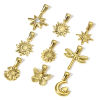 Image de 1 Pièce Pendentif Breloque en 304 Acier Inoxydable Placage sous Vide Plaqué Or 18K