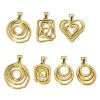 Picture of Vacuum Plating 304 Stainless Steel Charm Pendant 18K Gold Plated Irregular