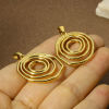Picture of Vacuum Plating 304 Stainless Steel Charm Pendant 18K Gold Plated Irregular