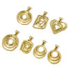Picture of Vacuum Plating 304 Stainless Steel Charm Pendant 18K Gold Plated Irregular