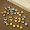 Picture of 304 Stainless Steel Charms Round Cabochon Settings 8mm x 6mm