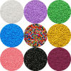 Picture of Glass Delica Seed Beads Round Bugle Multicolor Opaque About 2mm Dia.