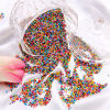Picture of Glass Delica Seed Beads Round Bugle Multicolor Opaque About 2mm Dia.