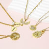 Imagen de 1 Unidad Latón Bottle Cap Joyería Colgantes Charms 18K Oro Real Chapado