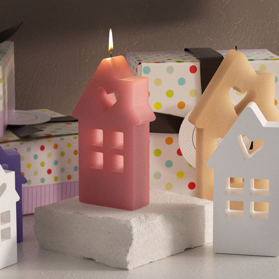Изображение 1 ШТ Силикон Форма из смолы для изготовления мыла в форме свечи своими руками Дом