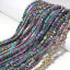 Imagen de 1 Sarta Hematite ( Natural ) Cuentas para la Fabricación de Joyas con Dijes de Bricolaje Chapado en Color Arco Iris Metálico
