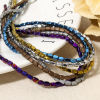 Picture of Hematite ( Natural ) Beads For DIY Jewelry Making Rectangle Cuboid Multicolor About 5mm x 3mm