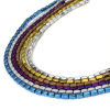 Picture of Hematite ( Natural ) Beads For DIY Jewelry Making Rectangle Cuboid Multicolor About 5mm x 3mm