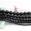Picture of (Grade 3A) Agate ( Natural ) Loose Beads For DIY Jewelry Making Round Black