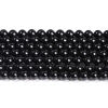 Picture of (Grade 3A) Agate ( Natural ) Loose Beads For DIY Jewelry Making Round Black
