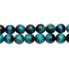 Picture of Tiger's Eyes ( Natural Dyed ) Loose Beads For DIY Jewelry Making Round