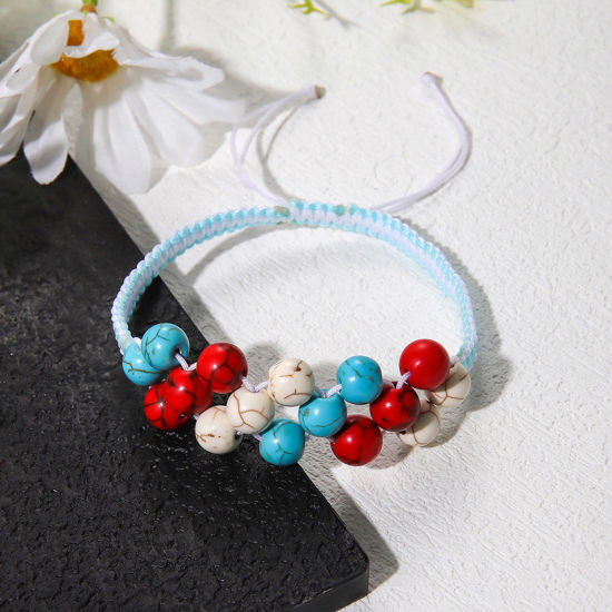 Picture of Polyester & Resin Boho Chic Bohemia Braided Bracelets Multicolor